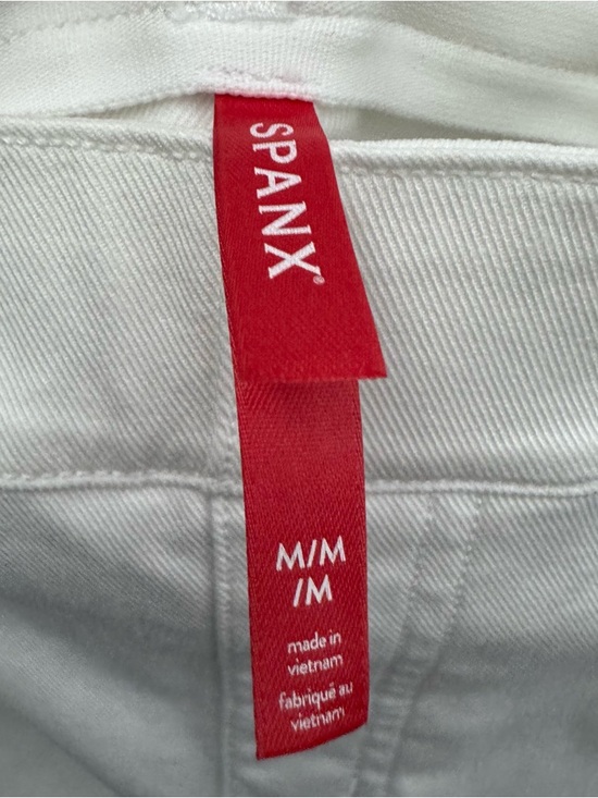 Spanx White Cropped Wide Leg Pants Clean Girl Minimalist M - Picture 7 of 10